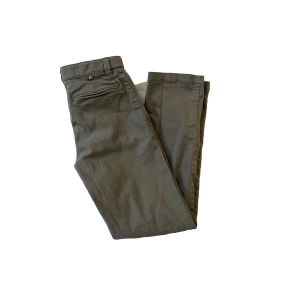 Mini Boden Boys Pottery Green Chino Pants Size 9 Adjustable Waist - Picture 10 of 10